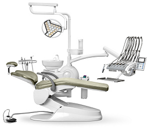 Стоматологическая установка Safety M2 верхняя подача с 24-диодным светильником премиум